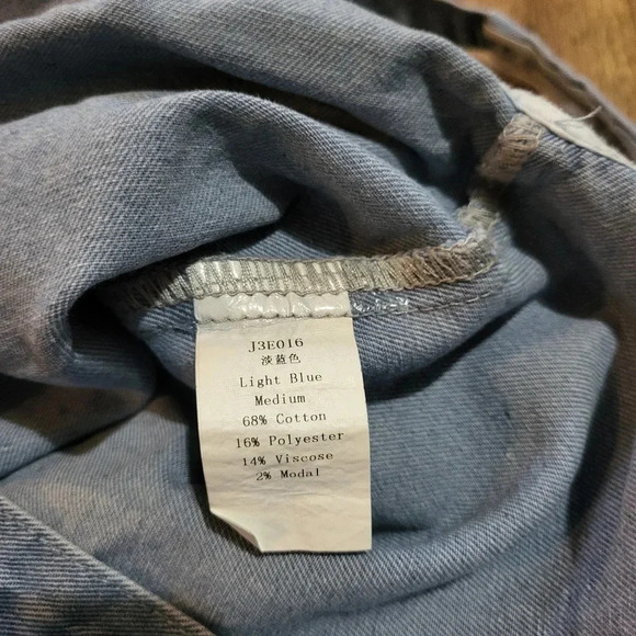 Women's Light Blue Denim Jumpsuit - Picture 7 of 7